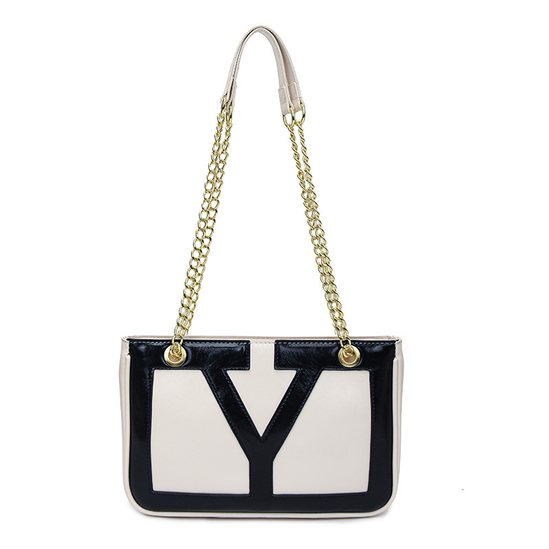 Free shipping designer bag 2025 New fashion patchwork Underarm Bag Women Temperament Commuter Bag casual Shoulder Bag PU Texture Chain Crossbody Bag