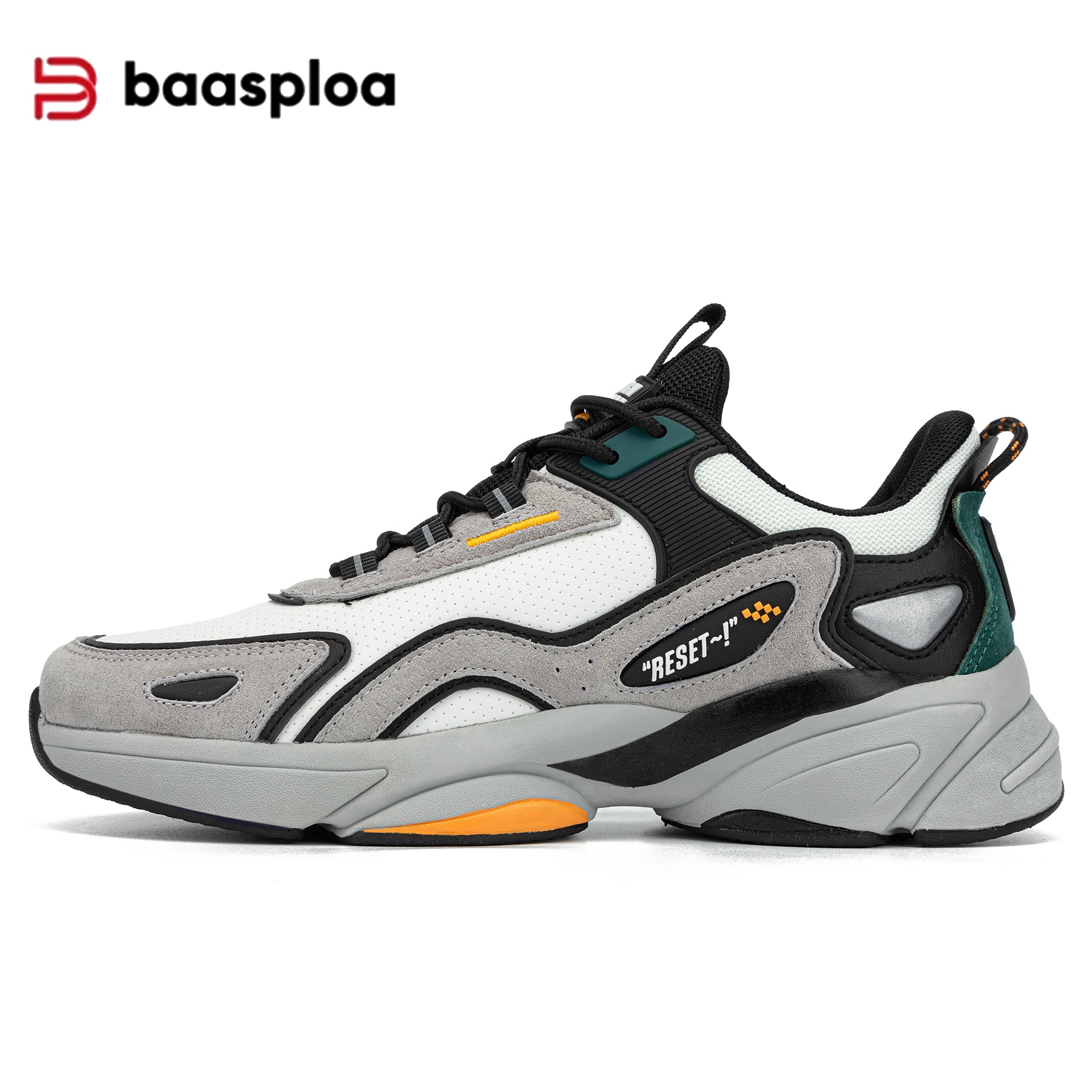 Baasploa Mens Running Shoes Lightweight Breathable Athletic Sneakers for Outdoor Sports Jogging Walking Gym Training Non Slip Durable Comfortable Casu