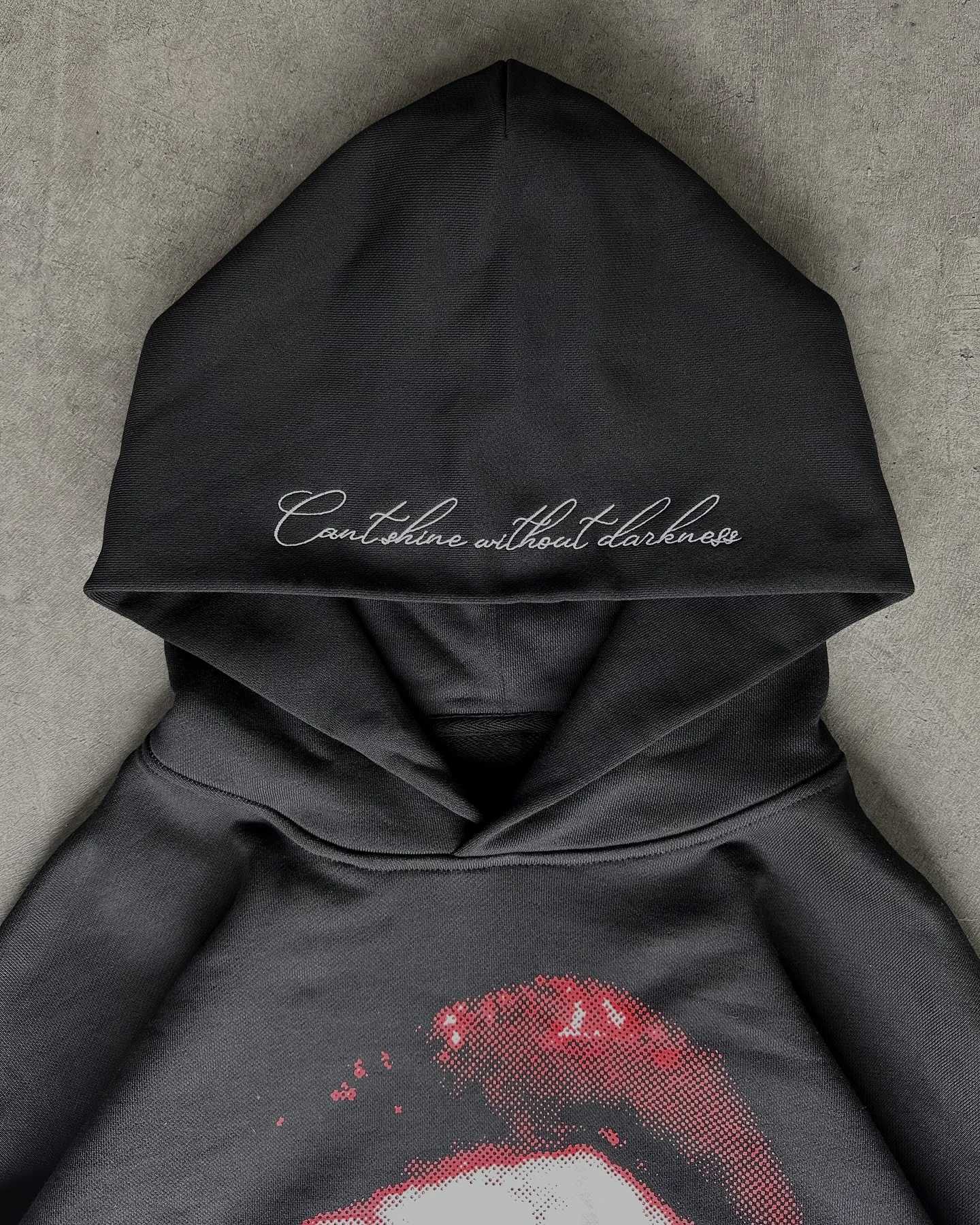 Harajuku Casual Vintage Punk Goth Print Hoodies Women Grunge Streetwear Y2K Sweatshirt Tops Oversized Hoodie 2025 Men Clothing X250718