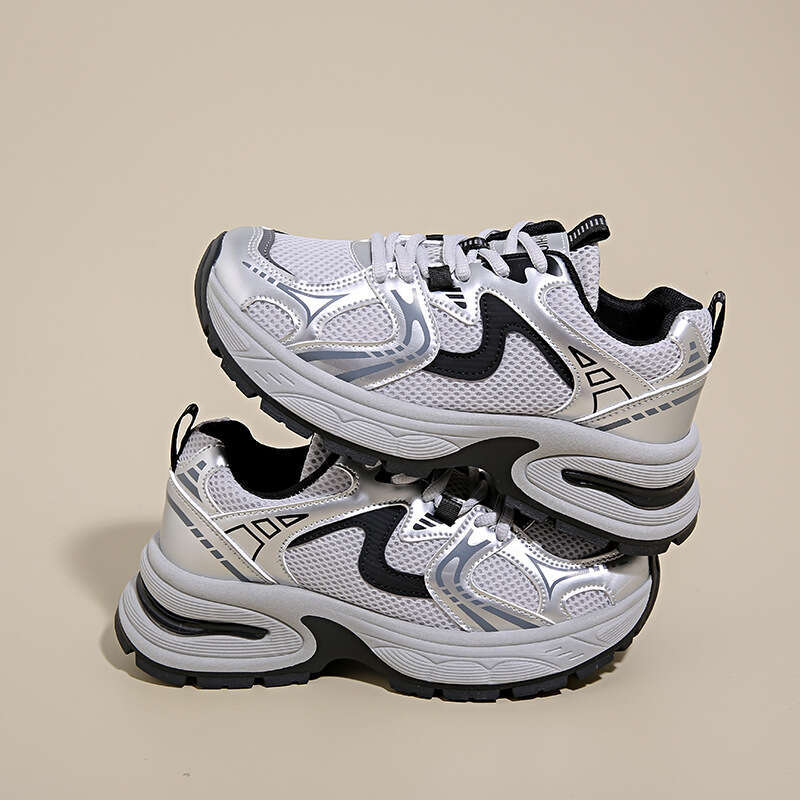 Free shipping 2025 Spring New Thick-Soled Free shipping Dad Shoes for Women, Ins Korean Version, Breathable Versatile Free shipping Casual Sneakers, S