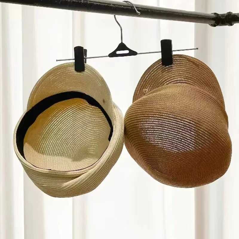 Summer New Korean Version Womens Berets Casual Fashion Straw Shading Sun Protection Hat Gorras Peaked Japan Design Newsboy Cap L250718