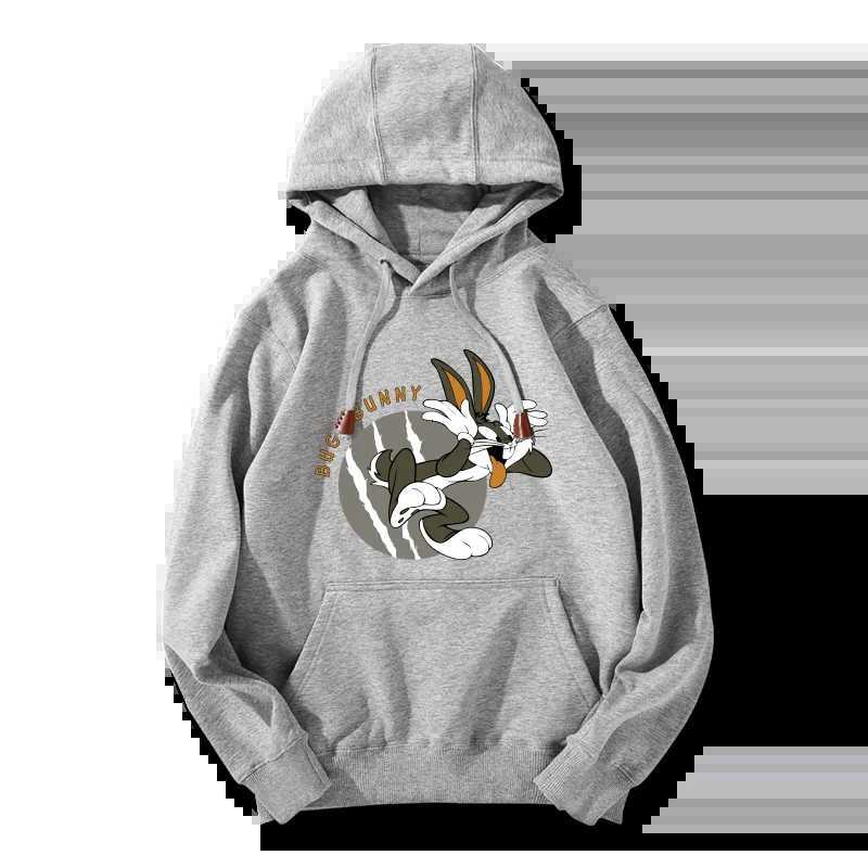 Looney Tunes Anime Cartoon Style Womens Hoodie Top Rabbit Bags Sports Coat Couple Hoodie Womens Top XJ250717