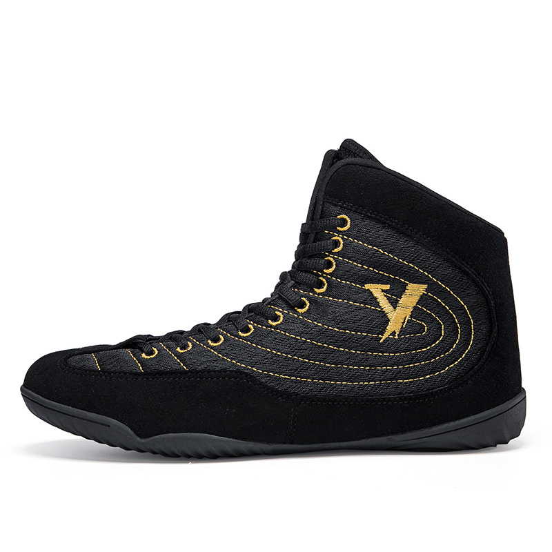 Boxing shoes Men's trainers Sneakers training and competition shoes indoor shock absorption breathable non slip