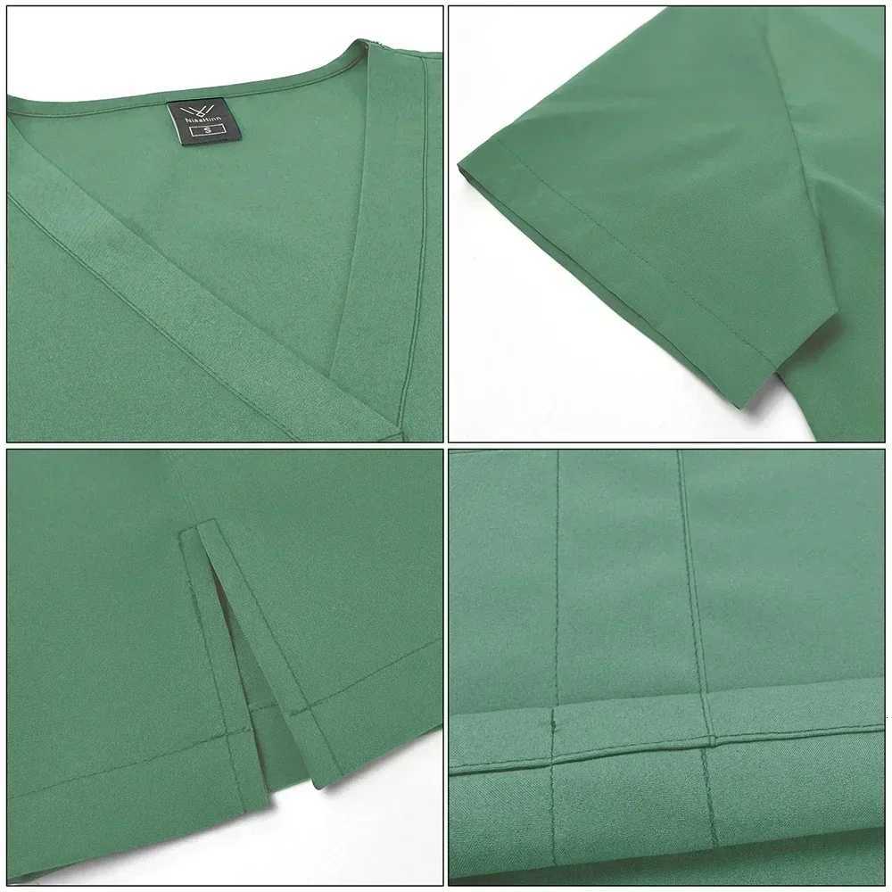 Slim Fit Medical Scrubs Uniform Women Scrub Sets Nursing Accessories Hospital Surgery Gowns Dental Clinic Beauty Salon Workwear Z250718