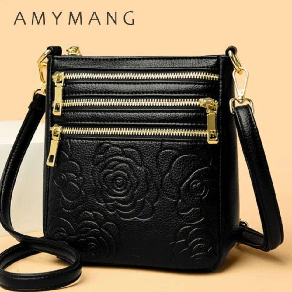 Three Zippers Design Crossbody for Soft Leather Handbags High Quality Shoulder Bag Bolsa Women Messenger Bags Sac