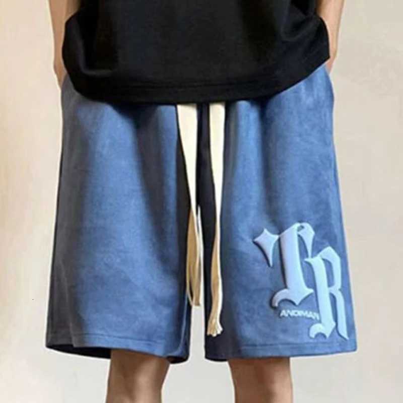 Men Letter Foam Print Shorts Y2k 2025 Summer Casual Fashion Loose Sweatpants Gym Basketball Oversized Shorts Streetwear 8XL W250718
