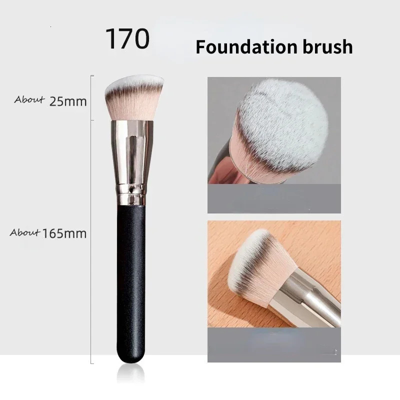 1 Pc Professional Makeup Brushes Set HighEnd Foundation Concealer Contour Blending Beauty Cosmetic Brush Frosted Wooden Handle 250716