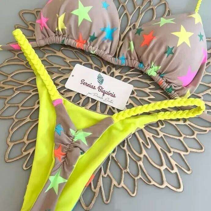 High Waisted Sexy Thong Set Zebra Print Women's Brazilian New Bikini Swimsuit Women