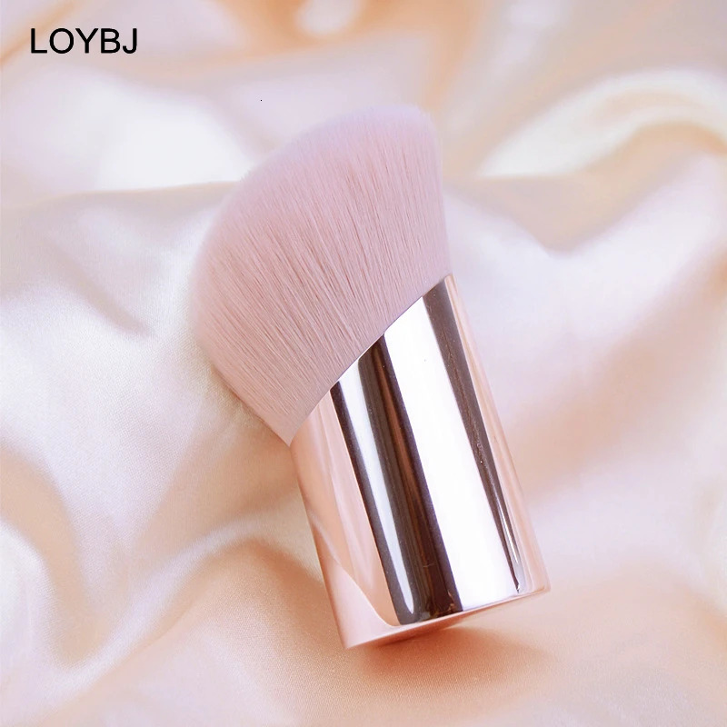 LOYBJ 1pcs Powder Makeup Brush Oblique Round Head Powder Foundation Blush Contour Brushes Professional Cosmetic Blending Tools 250716