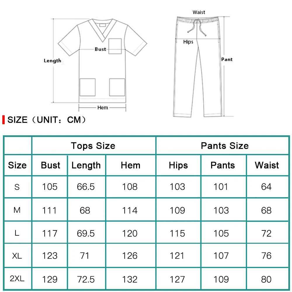 Medical Uniforms Women Scrubs Sets Nurse Nursing Work Clothes Beauty Salon Spa Work Clothes Surgical Suit Lab Hospital Overall Z250718