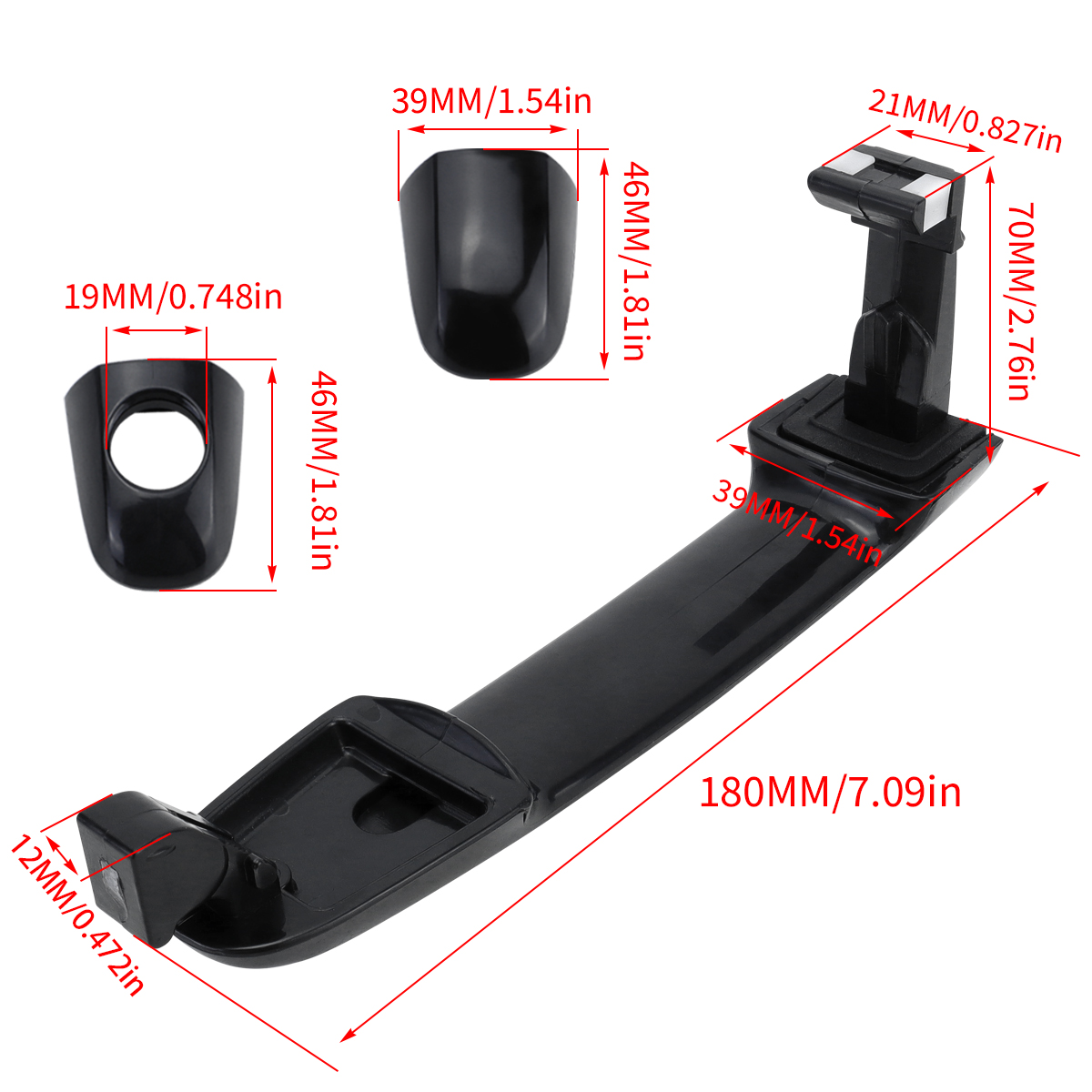 Front, rear, left, right external door handles, driver and passenger side handles 826513K000, suitable for the Hyundai Sonata from 2006 to 2010