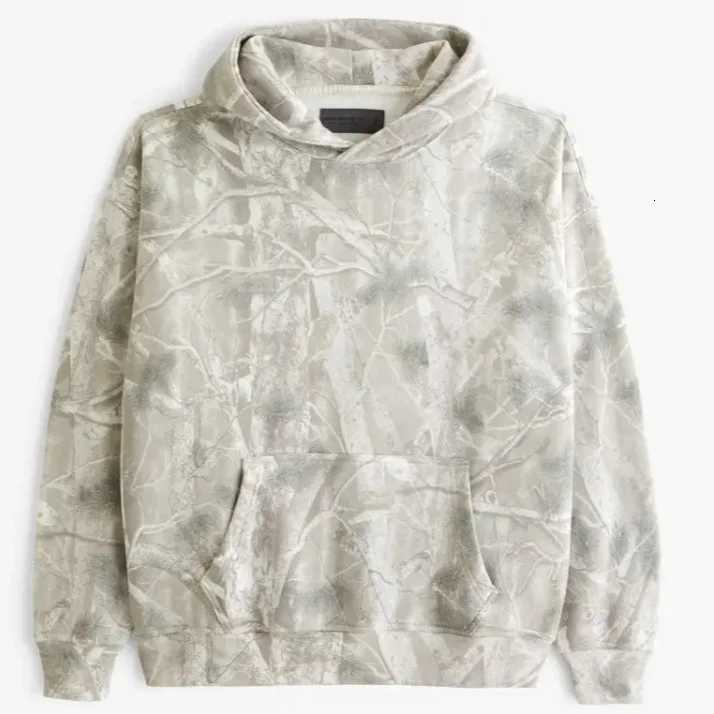 Autumn Hoodie Women Men Branch Maple Leaves Camouflage Floral Print Long Sleeved Sweatshirt Streetwear Hip Hop Loose Hoodies X250718