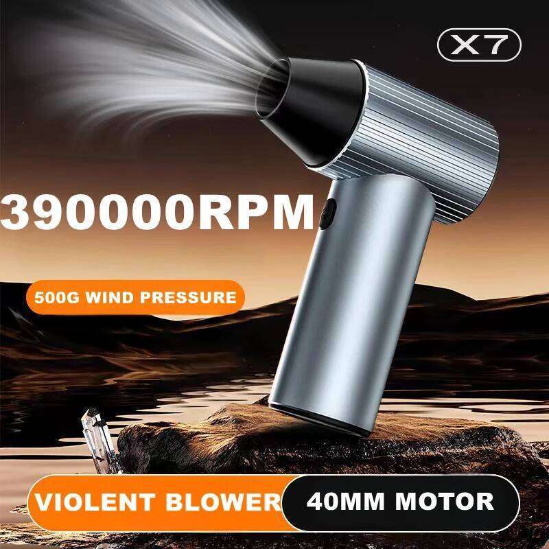 X7 Violent 500G Wind Pressure Brushless Motor 40Mm Turbo Jet Fan With 3 Nozzles Dust Blowing Keyboard Cleaning Air Blower