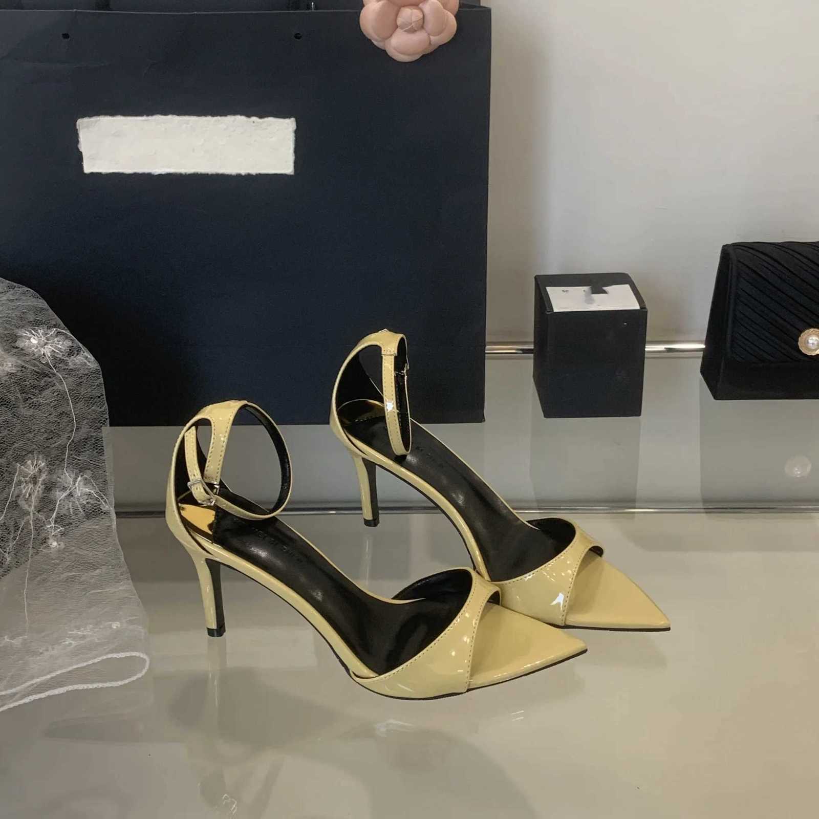 2025 Summer Wen Fion Sexy Pointed Toe Patent Leather Buckle Party Wedding High Heeled Sandals Y250716