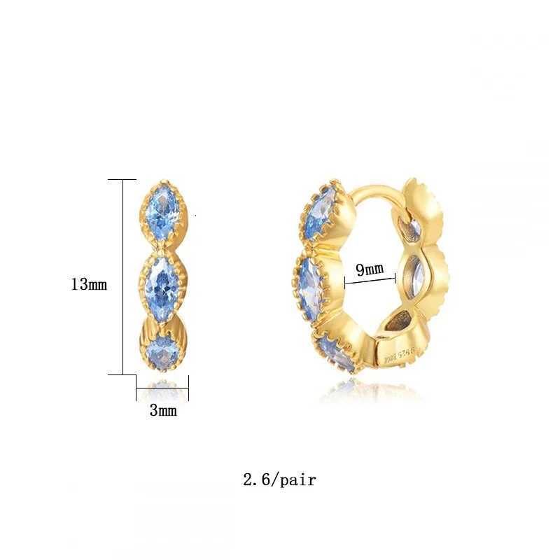 2023 Jewelry CRMYA Gold-color Clip Dangle Hoop Earrings For Women CZ Zircon Enamel Piercing Wens Earrings Set X250718