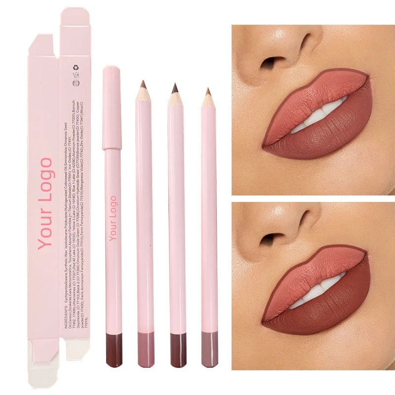 Lip Liner Pencil Private Label Matte Natural Waterproof Lipliner Pink Pigment Customized Makeup Wholesale Items For Resale 250716