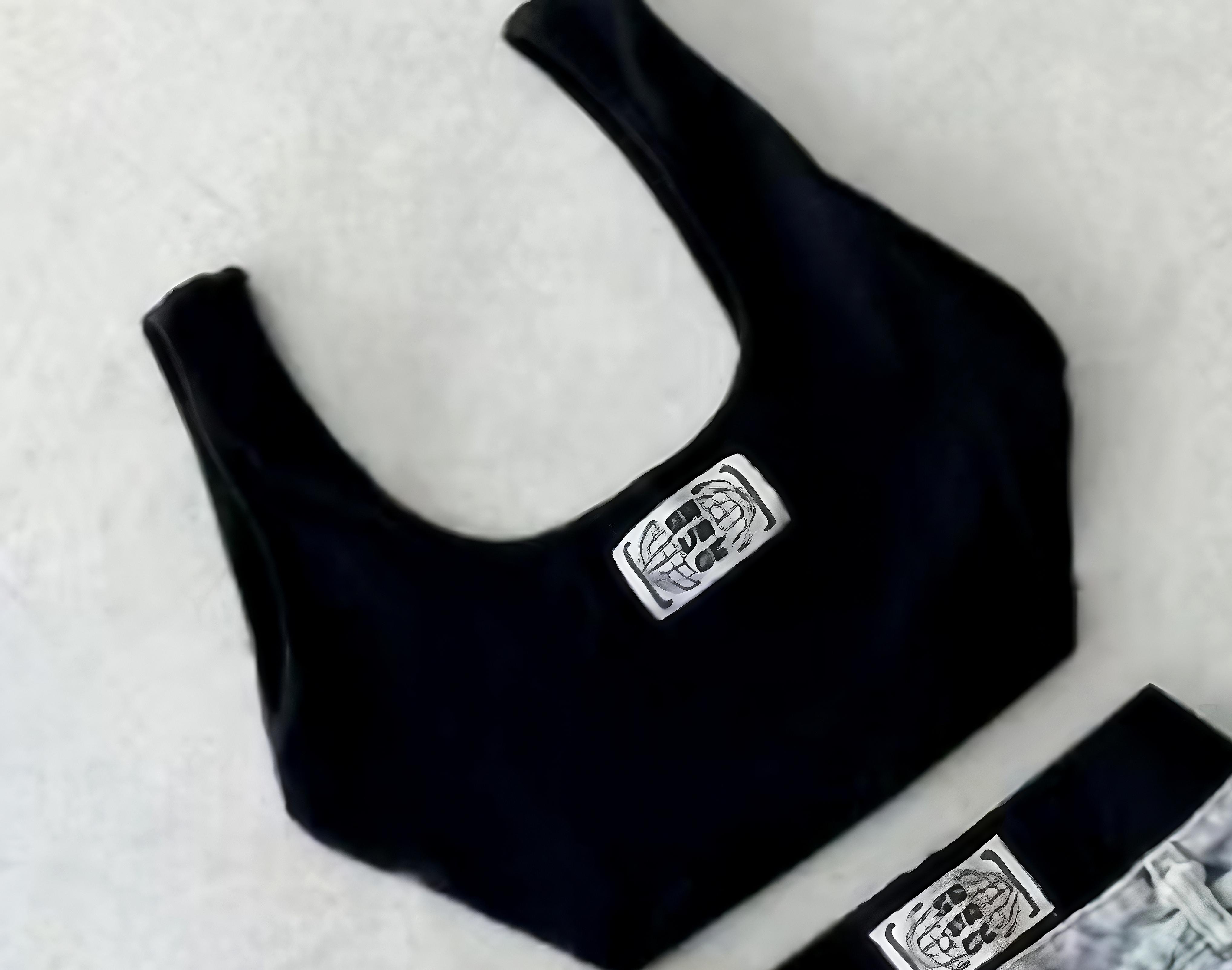 Women's Skirts Retro Sexy Girl Summer Vest Letter Print American Sweet Style Two-piece Set Low Waist Splicing Slim Denim Short Skirt