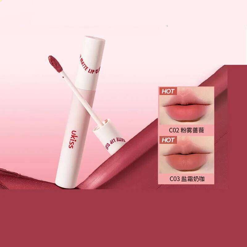 New Product Ukiss Water Cream Glaze Red Matte Veet Affordable Soft Mist Lipsticks Honey Gloss Lip Clay Hot X250717