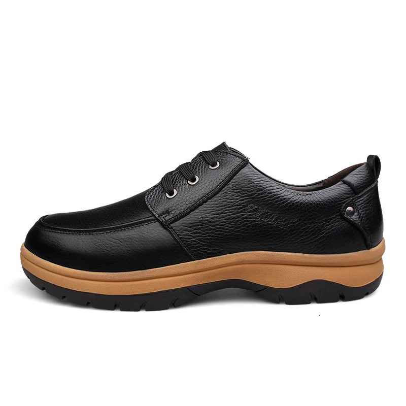 Mens Lace Up Leather Shoes Oxfords Outdoor Casual Hiking Trekking Plus Big Size 50 51 52 53 54 250717