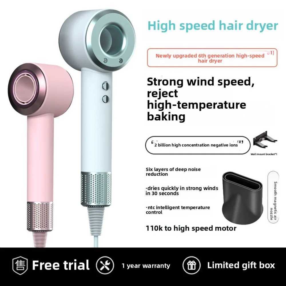 2025 New Professional Hair Dryer with Temperature Control Anion Functionality - Lightweight and Smooth Hair Styling W250718