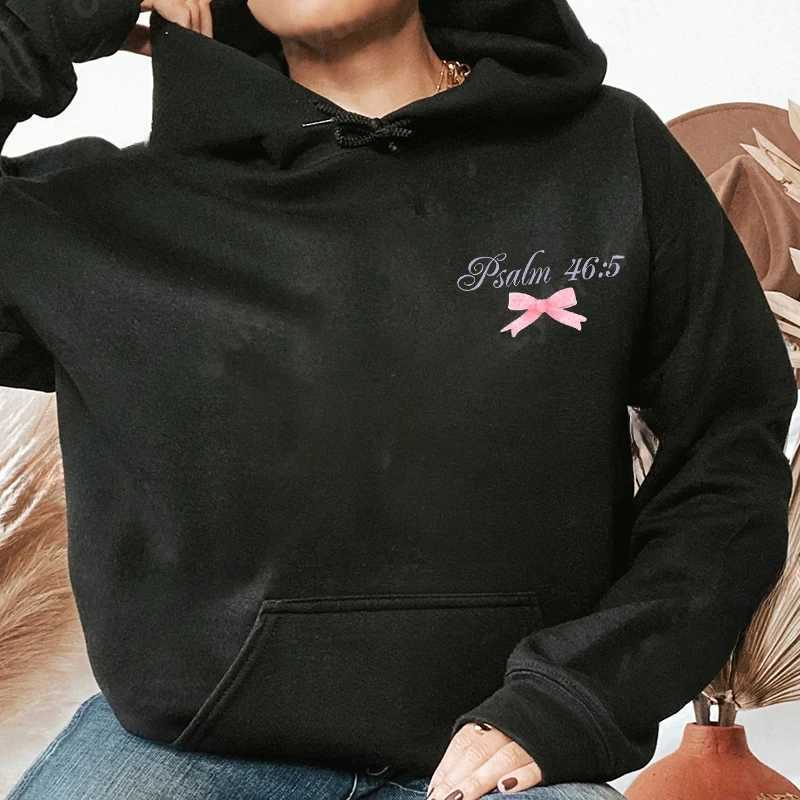 Womens Hoodies with Butterfly and Letter Print Long Sleeves Hooded Christian Jesus God Graphic Hoodies Harajuku Pullovers XJ250717