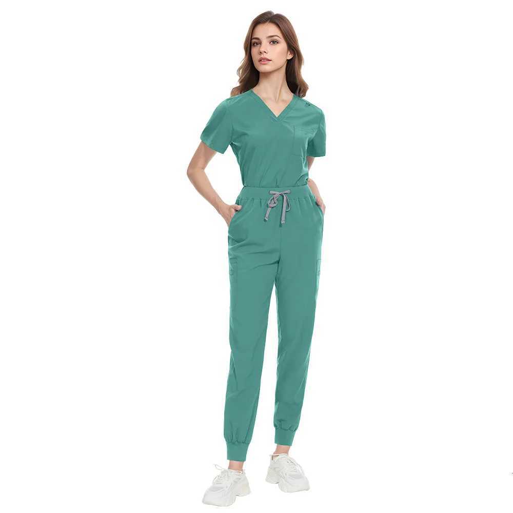 Fashionable Medical Uniforms Hospital Women Scrubs Sets Doctors Nurses Accessories Dental Clinic Beauty Salon Workear Clothes Z250718