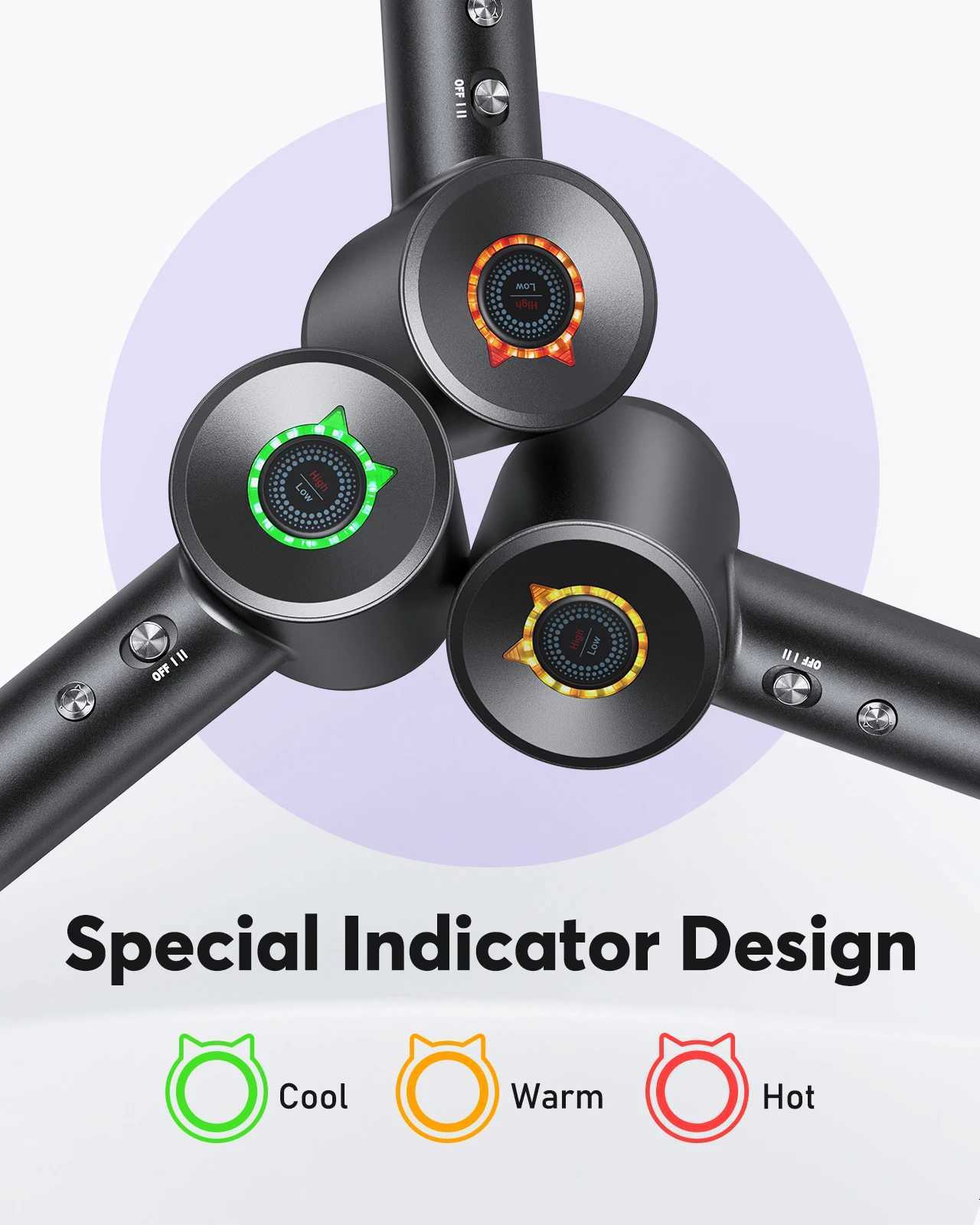 High Speed Hair Dryer 200 Million Negative Ions 110000 Rpm Professional Care Wind Speed 36m/s 1500W Chuitz Dry For Home Hotel W250718