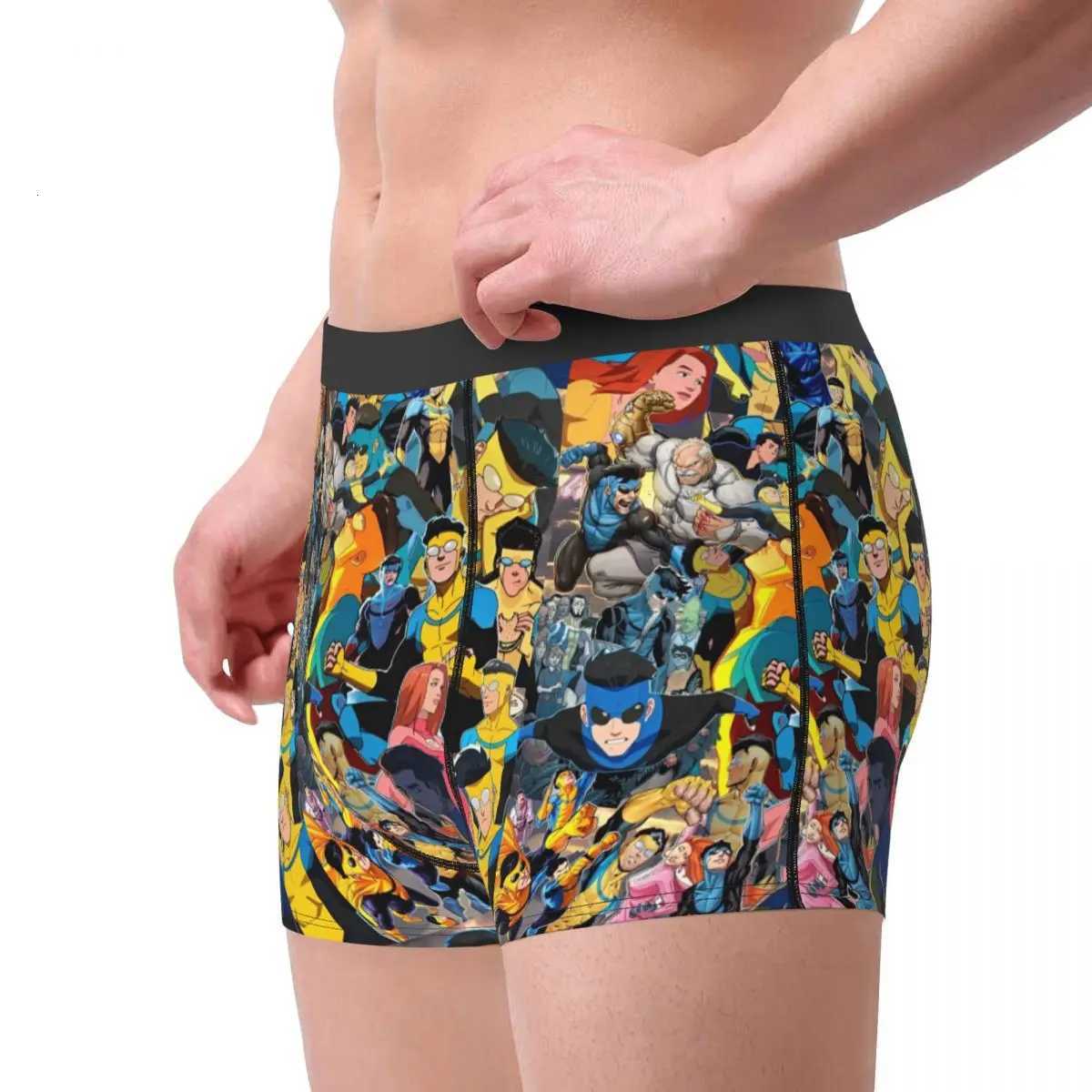 Men Invincible Mark Grayson Superhero Underwear Anime Funny Boxer Briefs Shorts Panties Mens Soft Underpants S-XXL X250718