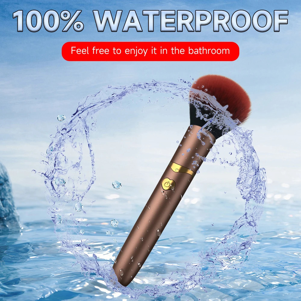2 In 1 Portable Makeup Brush Rechargeable Electric Foundation Brush For Liquid Creams And Foundations 250716