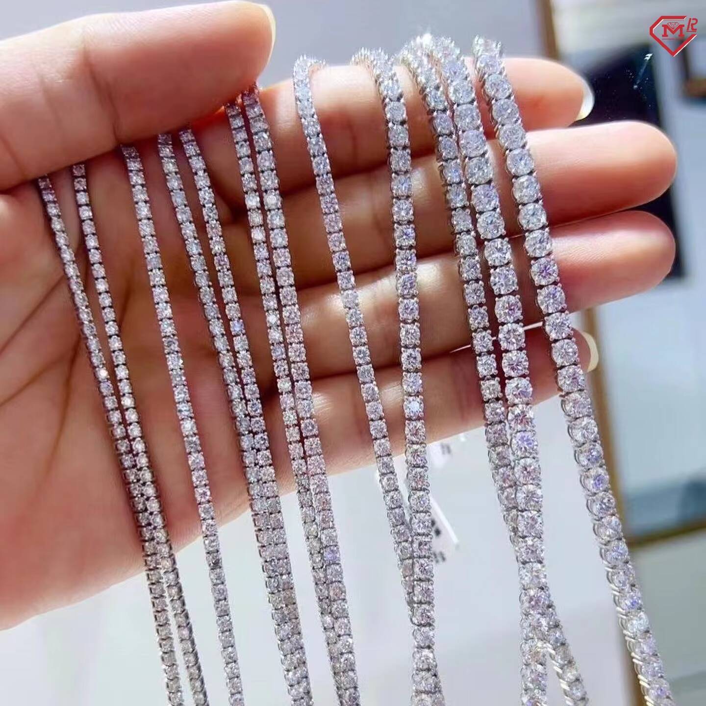 Wholesale Tennis Chain Women Iced Out Tennis Necklace 925 Silver 3mm 4mm 5mm Men Vvs Moissanite Tennis Chain