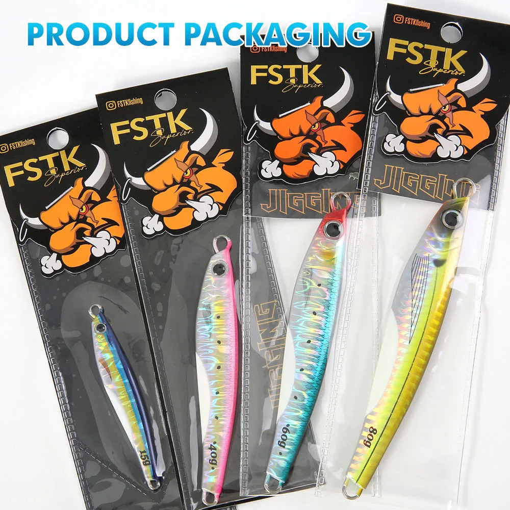 FSTK Sea Bass Lure Jugulou Casting Jig 15g30g40g60g80g Tuna Long Lures Spinning Artificial Bait Spoon Saltwater Fishing 250708