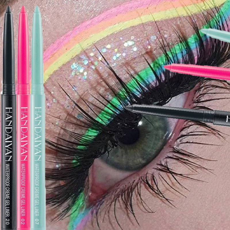 Matte Colorful Eye Liner Pen 20 Colors Eyeliner Gel Pencils Long Lasting Eye Shadow Pen Pink Black Eye Charming Makeup Cosmetics 250717