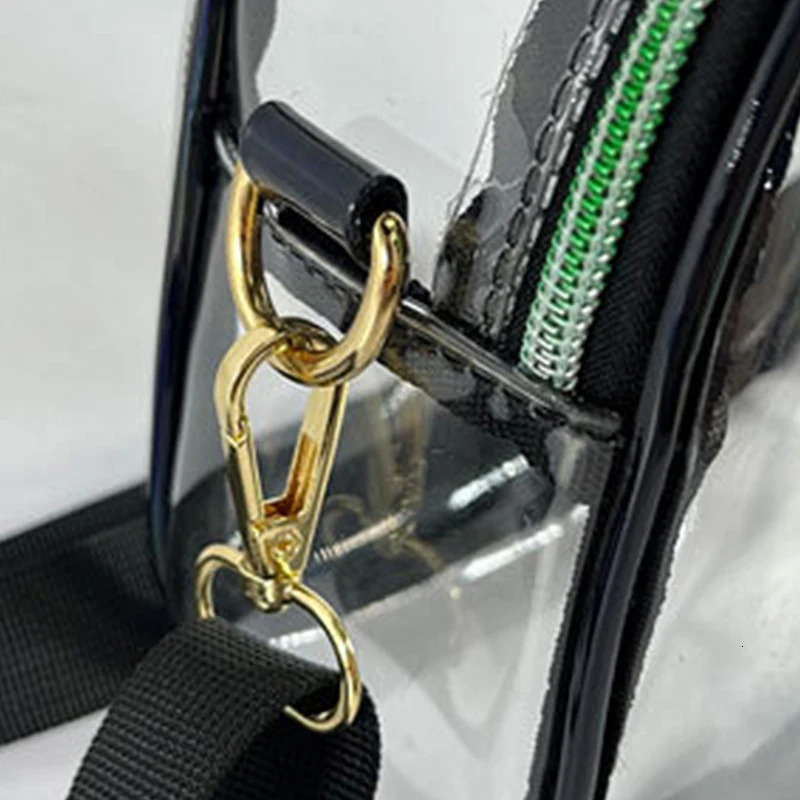 Clear Crossbody Bags Women Transparent Pvc Waterproof Tote Bags Jelly Messenger Shoulder Bag Girls ZipTravel Shopping Bags 250714