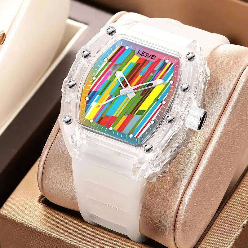 UTHAI CQ298 Leisure sports quartz barrel shaped calendar night light waterproof men's watch colorful clock gift free shipping
