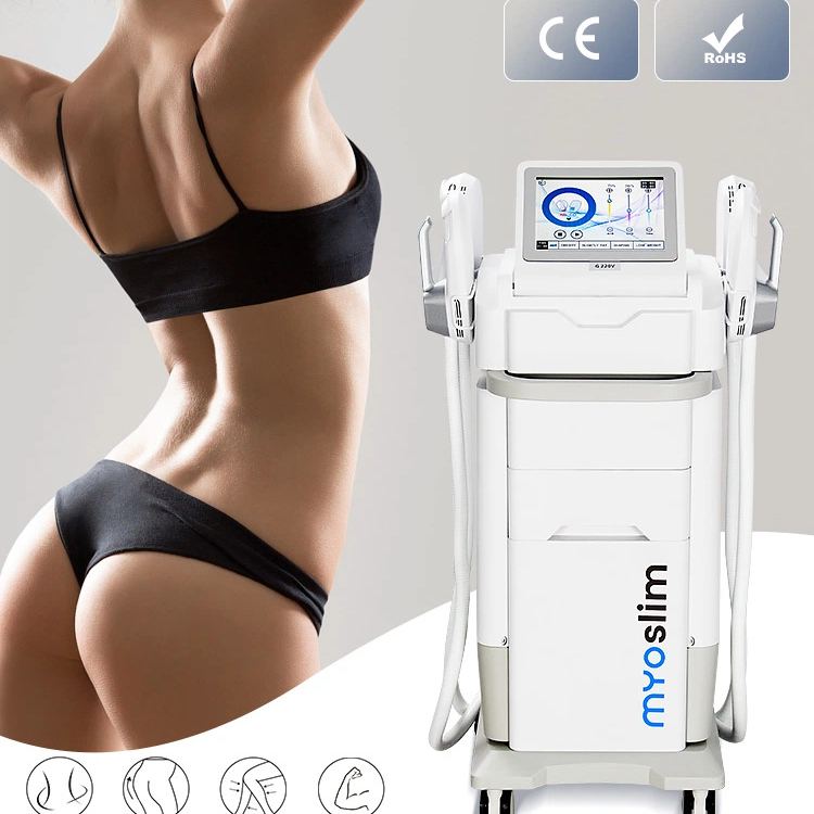 Myoslim EMS White 15 Tesla Professional Build Muscles Body Sculpting Device Ems RF Electromagnetic Muscle Stimulate Slimming Machine