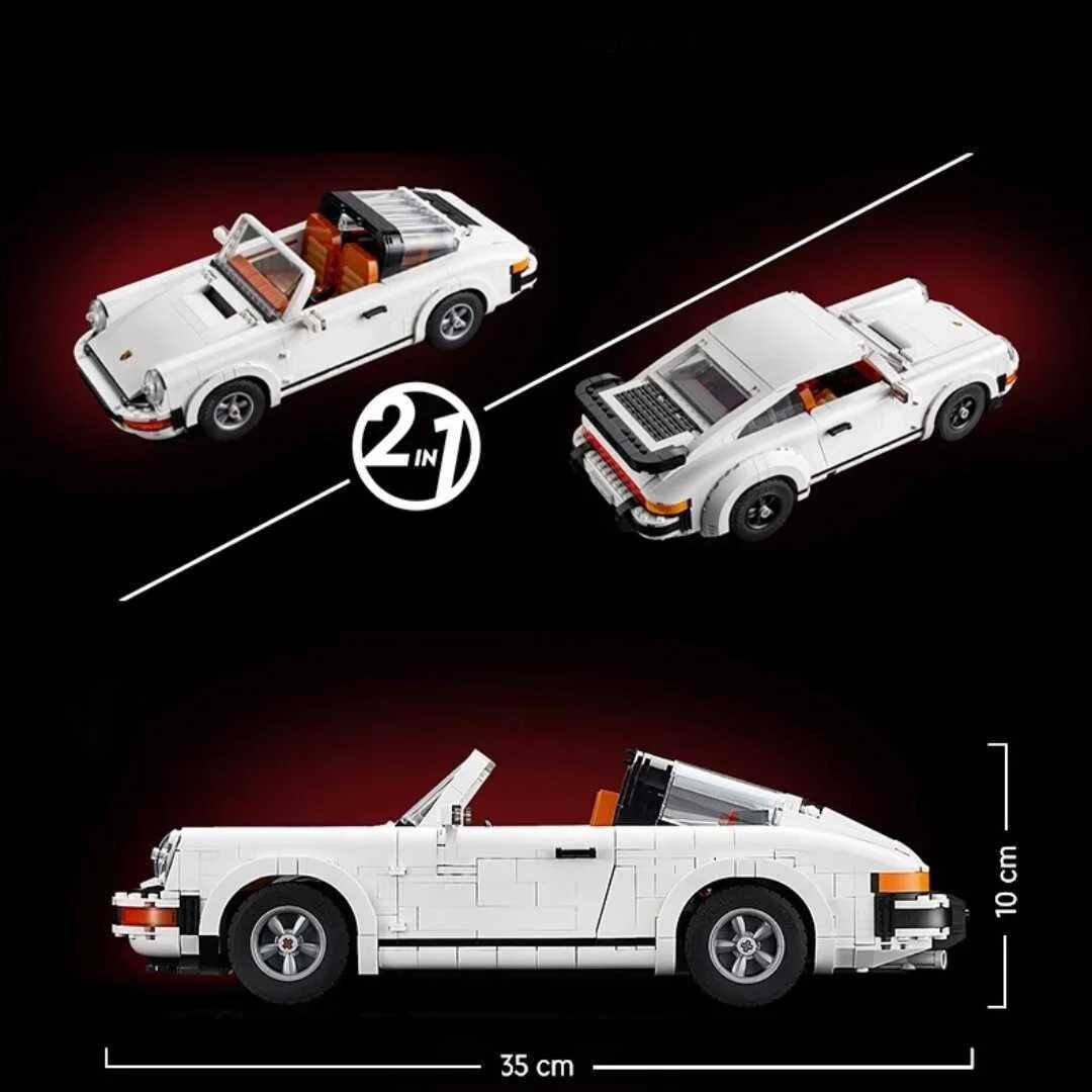 Technical Retro Car Model Bricks 1458pcs Building Blocks Set 2in1 Race Classic Model Kit for Adults and Teens Toys Birthday Gift Z250718