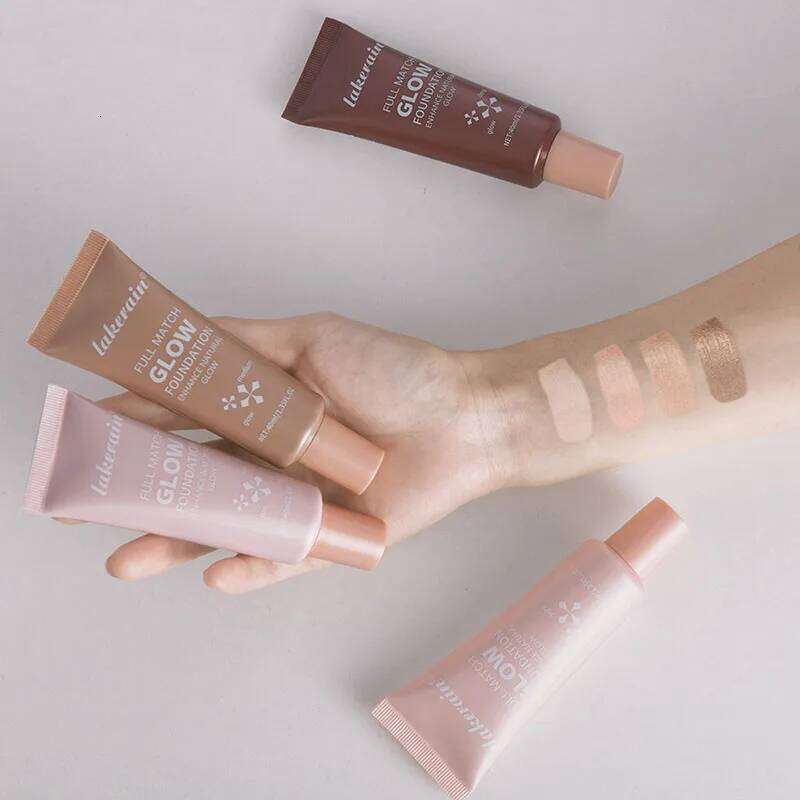 Gloss Liquid Foundation Lasting Concealer Full BB Cream Face Highlighter Corrector High Coverage Base Makeup Cosmetics X250718