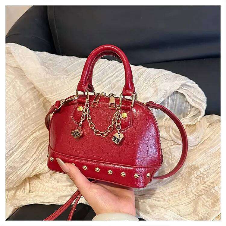 Designer Bags 2025 Shell Shoulder Bag Women's European Textured Detachable Strap Day To Night Work Purse Office Essentials" Luxury Bag