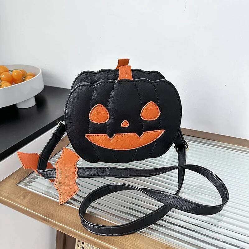 Halloween Spooky Pumpkin Fashionable Versatile Single Shoulder Bags Crossbody Exquisite Ladies Bag