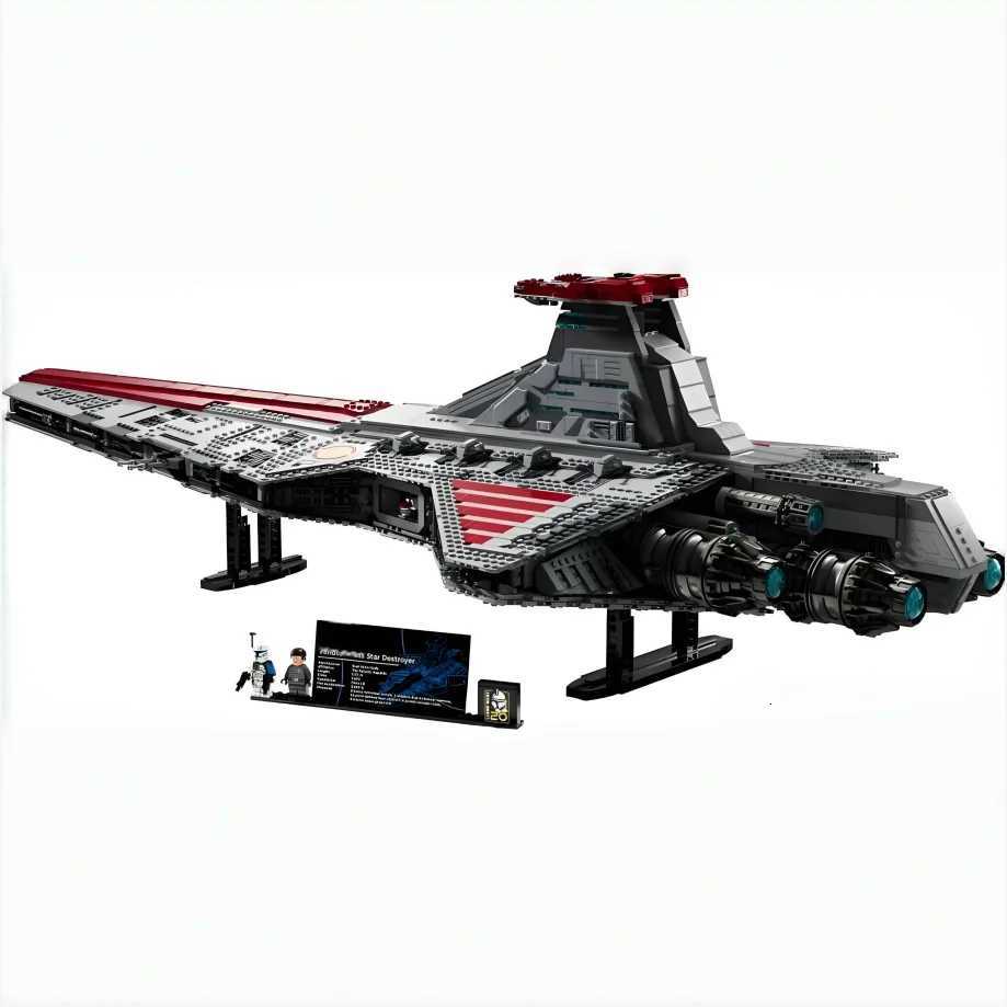 5374pcs Wars Stars Battle Biggest Venator-class Republic Attack Cruiser 75367 Assemble Puzzle Model For Adult Birthday Gifts Z250718