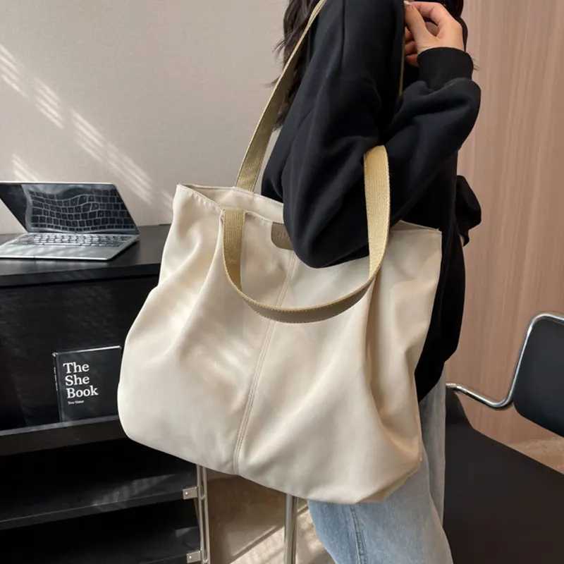 Womens Bag New Large Capacity Tote Bag Casual Canvas Women Shoulder Bags Lightweight Handbags Back to School Y250717