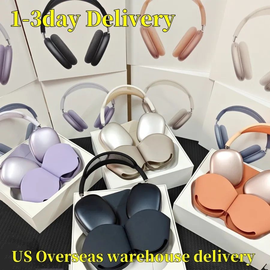 USA Stock max Bluetooth Headphones pro Max 2 3 4 Headphone Wireless Earphone Top Quality ANC Metal shell Silicone Anti-drop