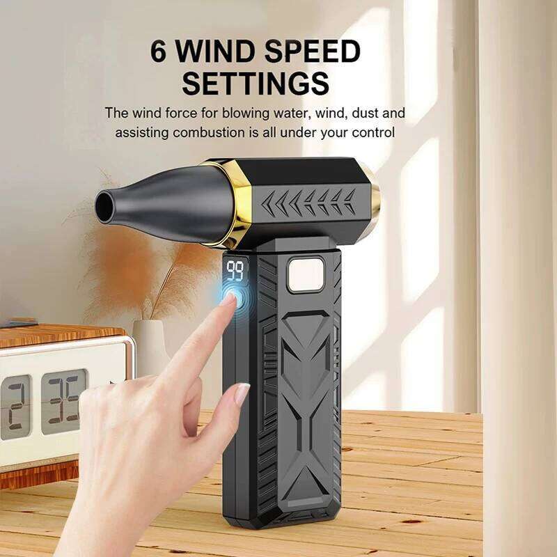 New 800000Rpm Violent Fan Super Powerful Air Blower Vacuum Blowing Suction 2In1 For Dust Cleaner Brushless Turbo Strong Wind