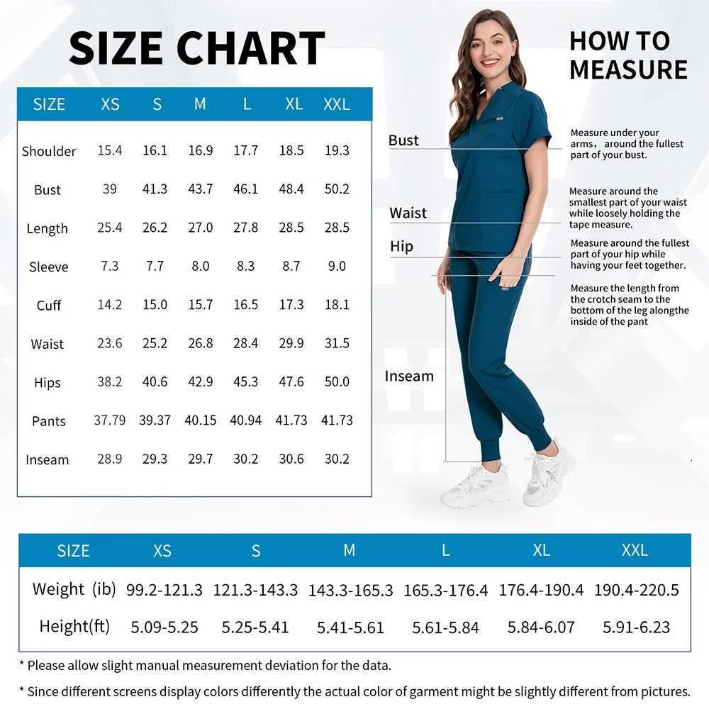 Multicolor Medical Surgical Uniform Clinical Nurse Accessories Doctor Work CloTHes AnesTHetist Beautician Uniforms Z250718