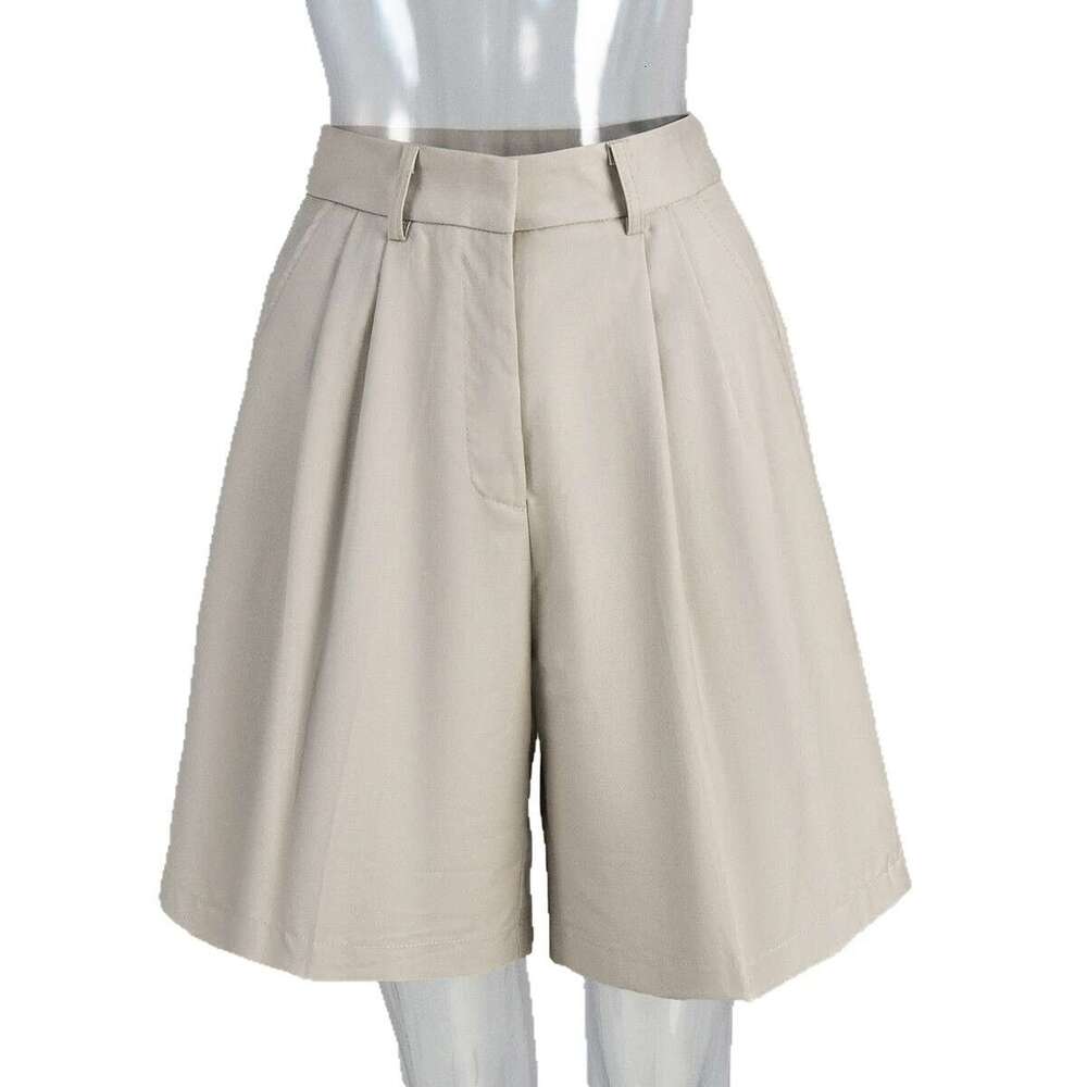 Straight Pants Summer Style Elegant Casual Versatile Loose Slimming Five-Point Suit Shorts B5