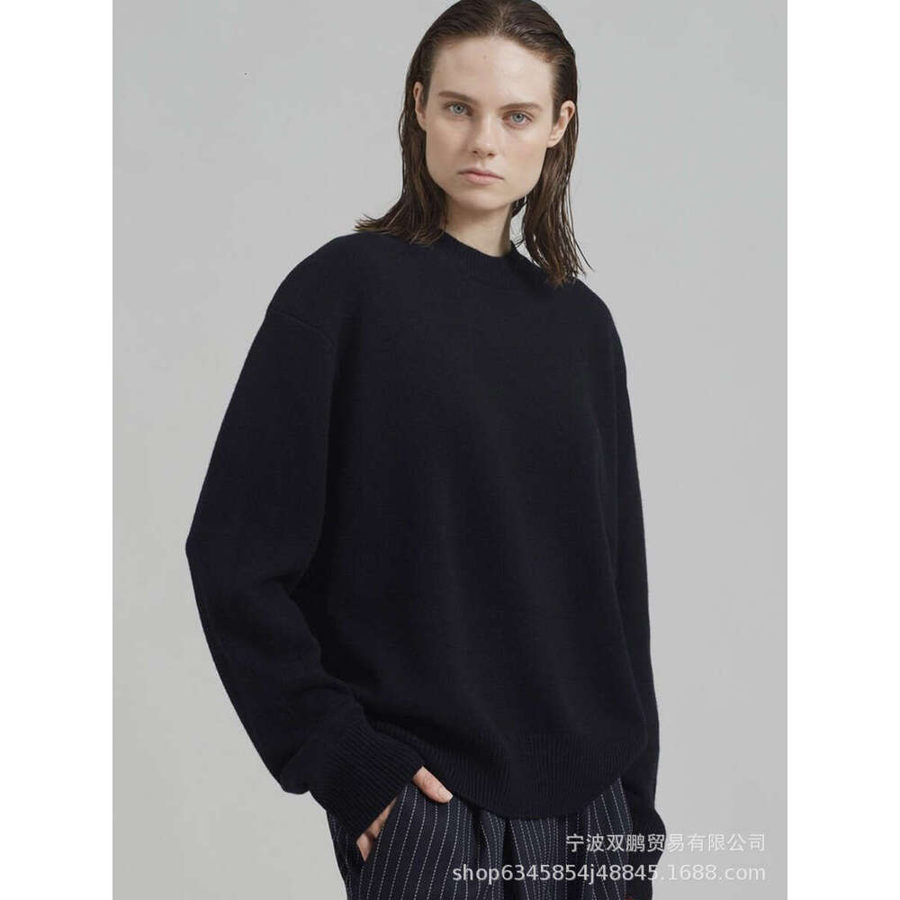 Russian Solid Color Round Neck Sweater For Women New Style Soft Knitted Basic Top B5