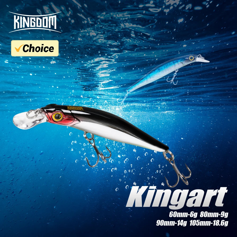 Kingdom Sinking Minnow Saltwater Fishing Lures Crankbait Hard Baits Good Action Wobblers Artificial Trout Lure For Sea Bass 250708