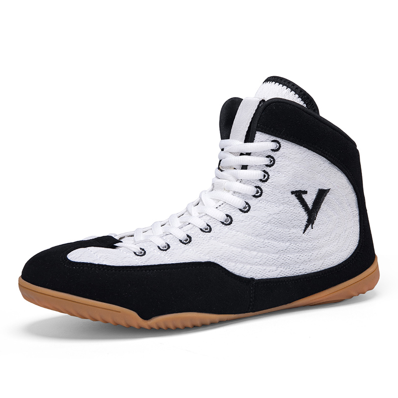 Boxing shoes Men's trainers Sneakers training and competition shoes indoor shock absorption breathable non slip