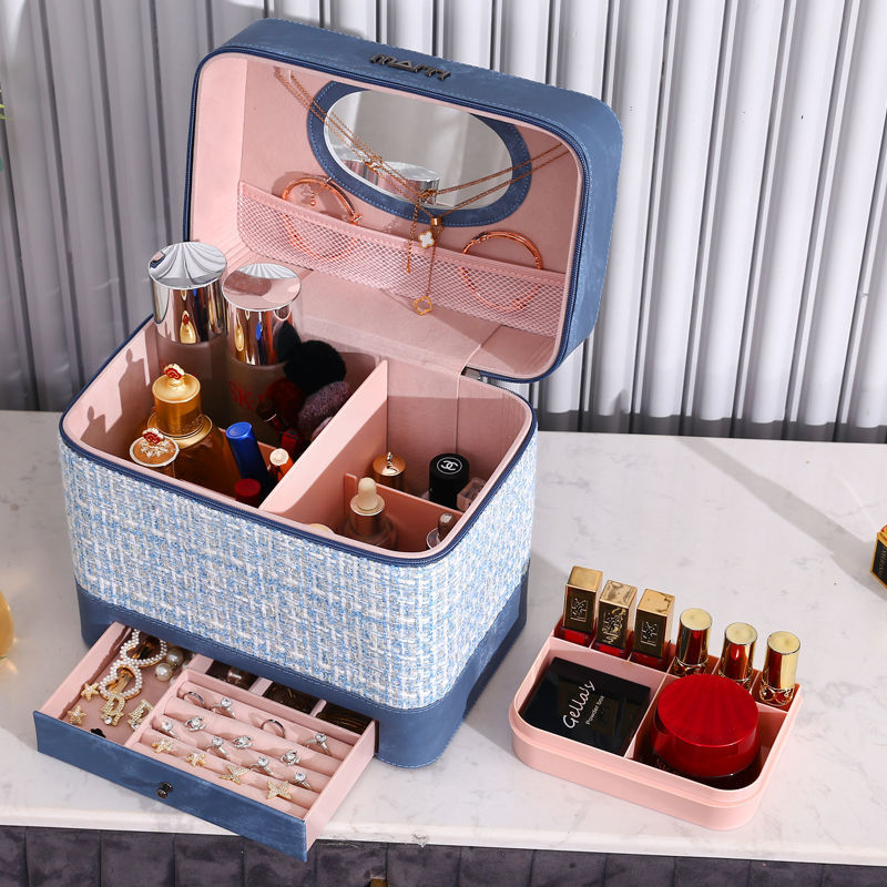 Wholesale Makeup Bag For Women Capacity 2025 New Model Cosmetics Storage Box Portable Super Large Ins Style Bags