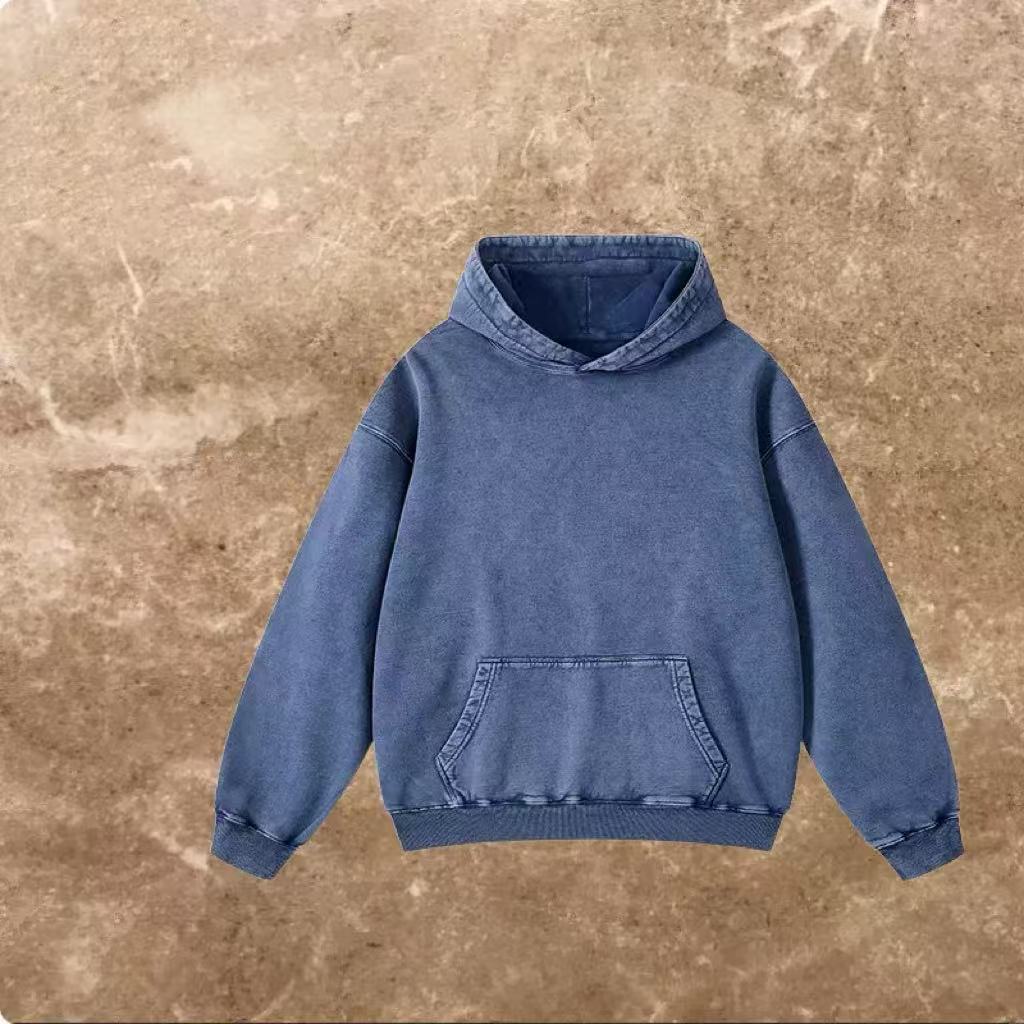 Gradient Color Hooded Sweater Stylish Loose Coat for Spring and Autumn Wear Versatile Top for Men and Women L251018W48J